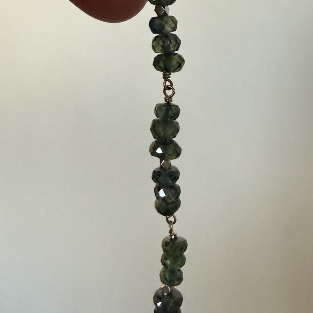 18k Sapphire Bead Necklace - Eve J Alfille - Picture 7 of 10